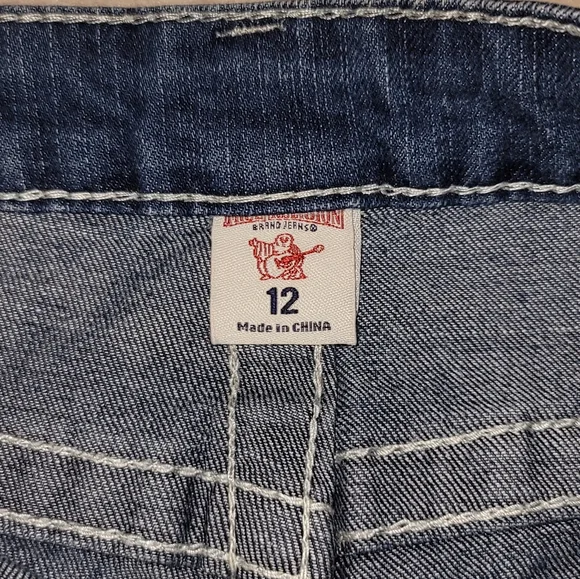 Boys True Religion Jean Shorts 12 - Picture 3 of 3